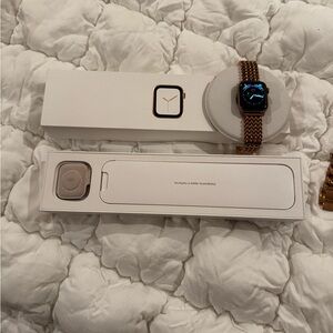 Apple Watch with Gold Band